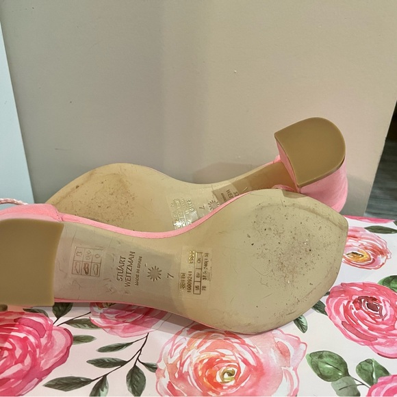 Used Stuart Weitzman Suede block heel - Picture 3 of 4
